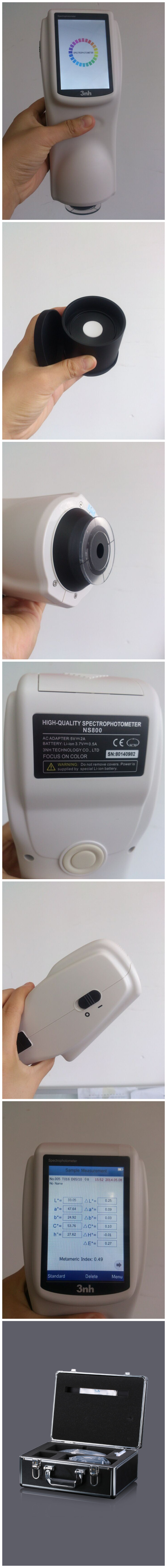 NS800 color spectrophotometer detail